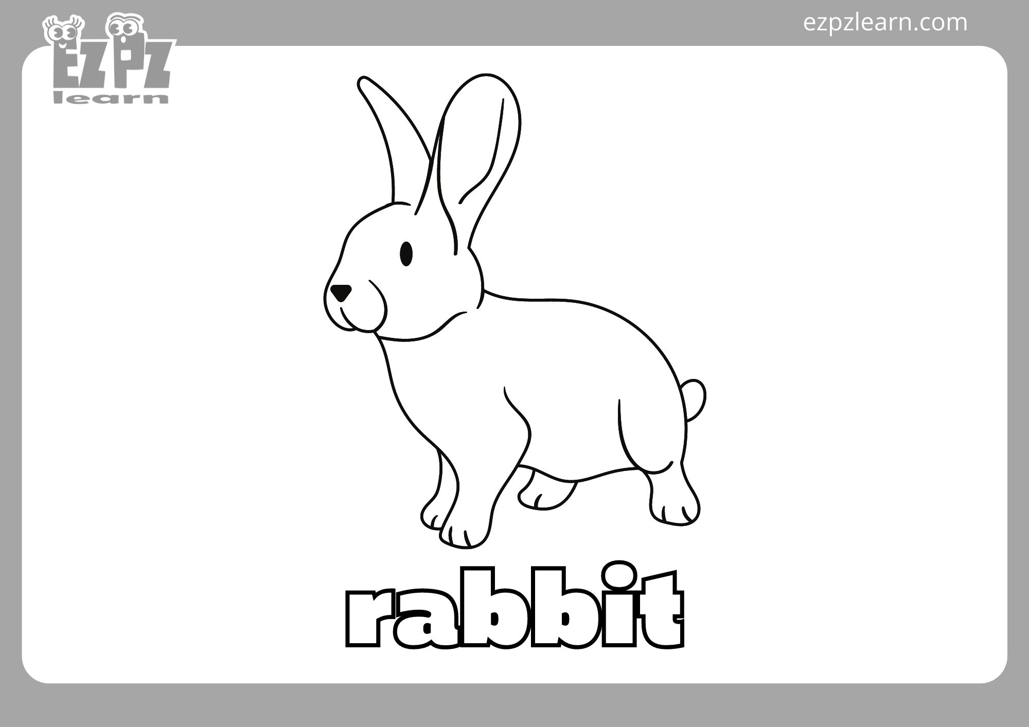 Rabbit Coloring Page